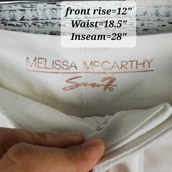 Seven Melissa McCarthy Women Forever White Pencil Denim Jeans Size 18 - Picture 13 of 13